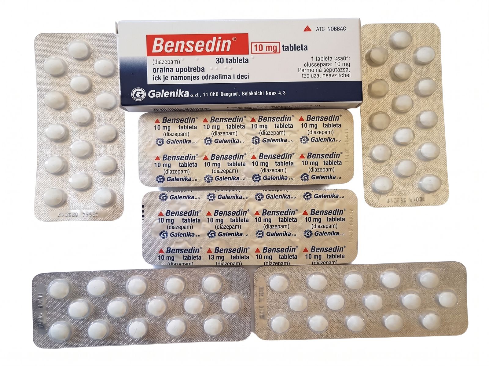 Bensedin 10mg Tablets (Diazepam) – Galenika | Prescription Benzodiazepine