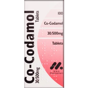 Box packet of 30 Co-Codamol 500mg (30/500) tablets to buy online